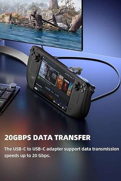 AreMe AreMe 180Â° USB C Adapter (2 Pack), 180 Degree Angle USB-C Male to USB-C Female 20Gbps PD 140W Adapter for Steam Deck,Switch,Laptop,Tablet,Phone and More Type C Devices - View 5 of 8