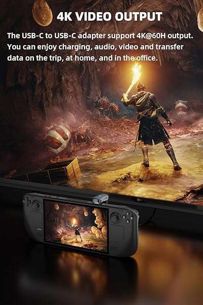 AreMe AreMe 180Â° USB C Adapter (2 Pack), 180 Degree Angle USB-C Male to USB-C Female 20Gbps PD 140W Adapter for Steam Deck,Switch,Laptop,Tablet,Phone and More Type C Devices - View 6 of 8