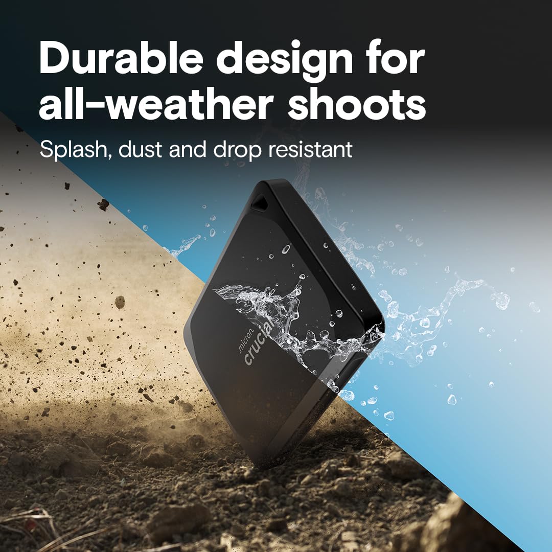 Crucial Crucial X10 Pro 2TB Portable SSD High Speed External Solid State Drive for PC Mac PS5 Xbox USB 3.2 Up to 2100MBs Read 2000MBs Write - View 3 of 7