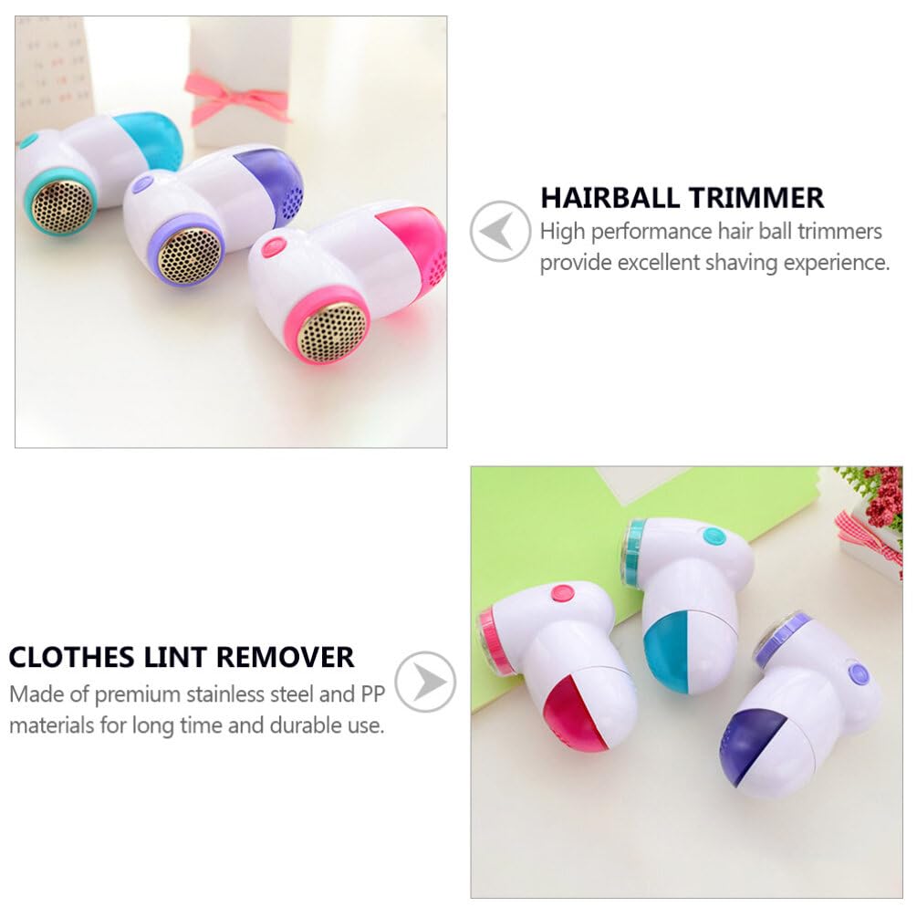 Hemoton Hemoton 3pcs Electric Fabric Shaver Mini Lint Remover Sweater Pill and Fuzz Remover for Clothes and Garments - View 6 of 9