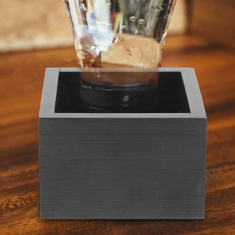 KONTONTY KONTONTY 2pcs Japanese Wooden Square Sake Cup Box Elegant Design for Sushi Restaurants and Home Use - View 6 of 9