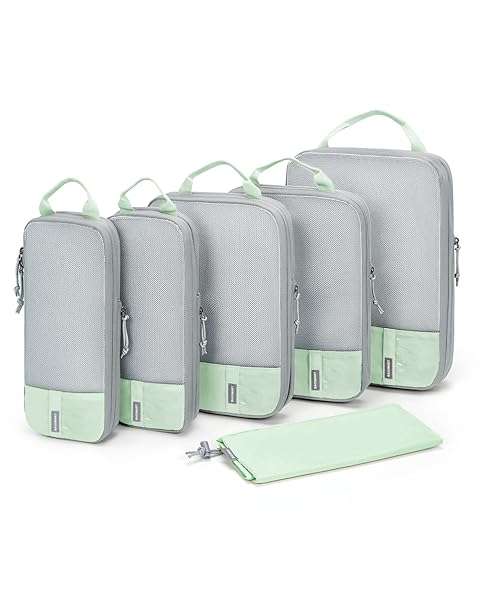 BAGSMART Travel Smart: BAGSMART 6 Set Compression Packing Cubes - Lightweight Luggage Organizer for Effortless Packing - View 2 of 8