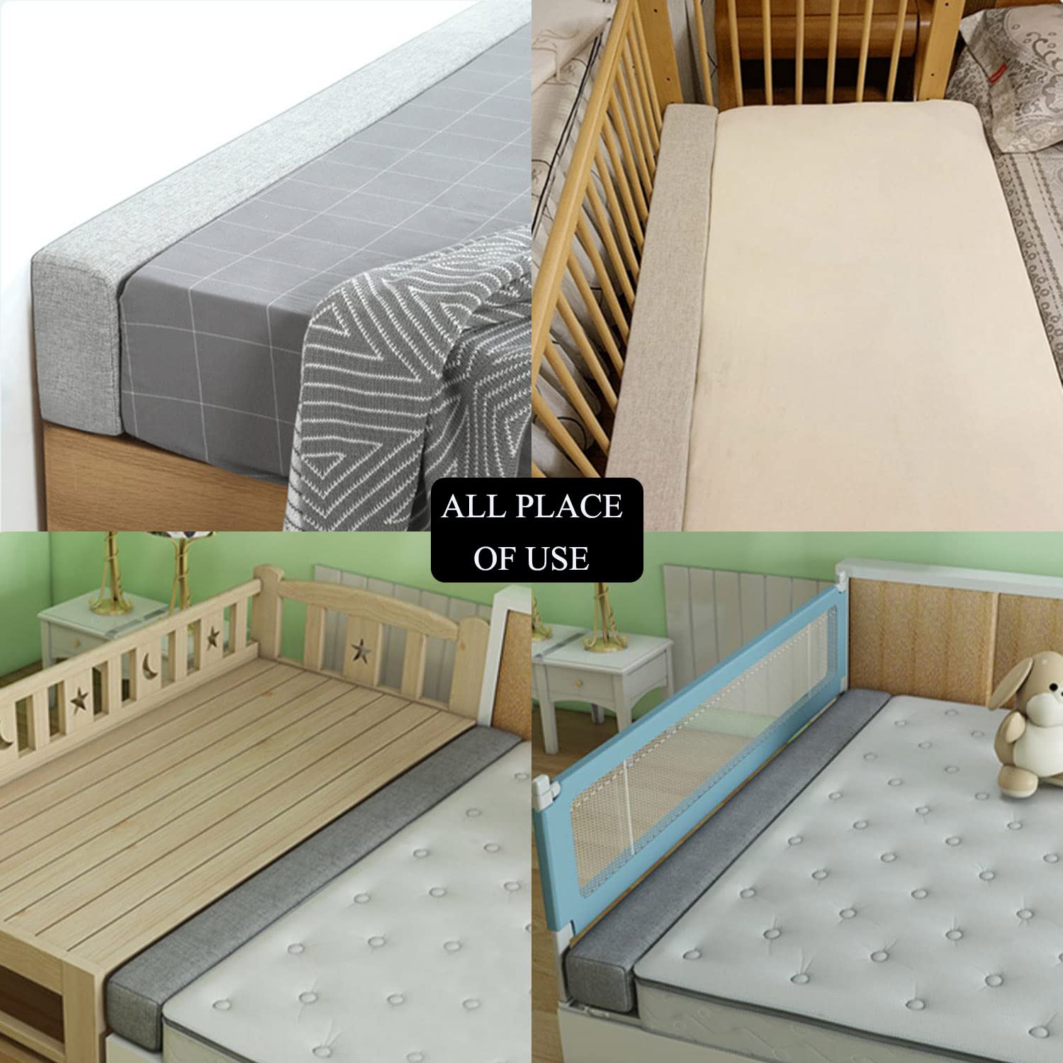 SAMTY SAMTY Bed Gap Filler Bolster Pillow for Headboard and Mattress 79x8x8 Inch Sofa Crack Stopper - View 5 of 6