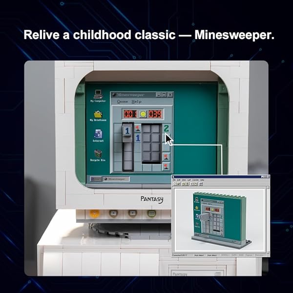 BRICKKK BRICKKK Computer Building Set for Adults Unique Retro Display Model Construction Kit Creative Gift Idea for Hobbyists - View 5 of 9