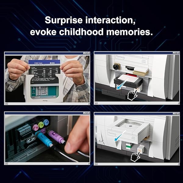 BRICKKK BRICKKK Computer Building Set for Adults Unique Retro Display Model Construction Kit Creative Gift Idea for Hobbyists - View 7 of 9