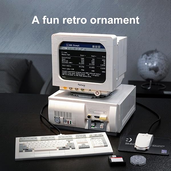 BRICKKK BRICKKK Computer Building Set for Adults Unique Retro Display Model Construction Kit Creative Gift Idea for Hobbyists - View 8 of 9