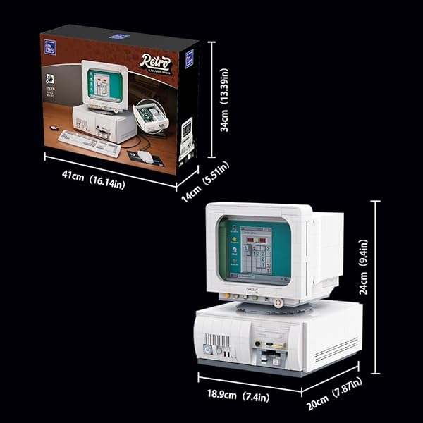 BRICKKK BRICKKK Computer Building Set for Adults Unique Retro Display Model Construction Kit Creative Gift Idea for Hobbyists - View 9 of 9