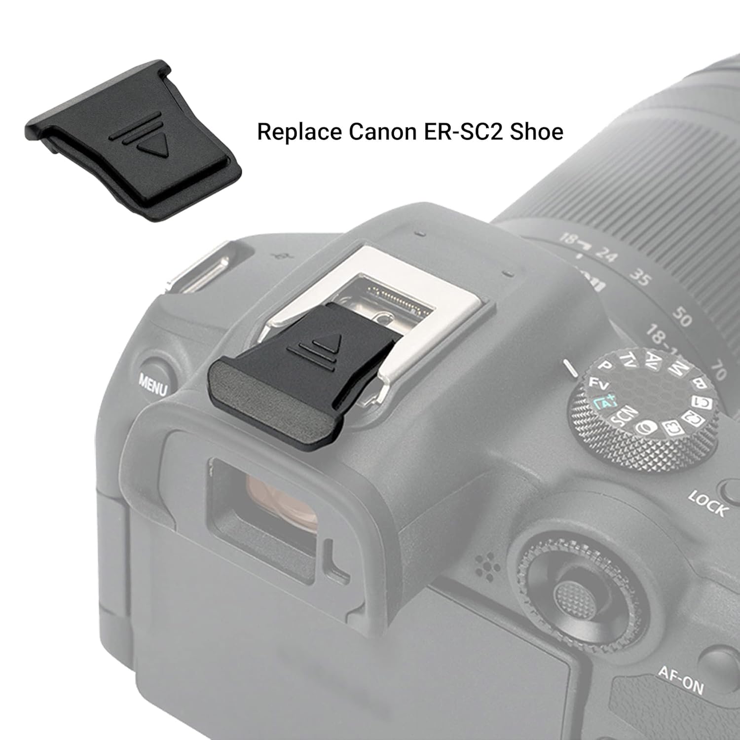 2PCS Camera Shoe Cover for Canon EOS R8, R50, R6 II, R5 II, R7, R10, R3, R5C - Replaces ER-SC2, Flash Hot Shoe Cap