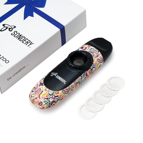 Sondery Buy Sondery Professional Kazoo - 5 Membranes, Lanyard & Pouch Included | Perfect Wind Instrument for Musicians