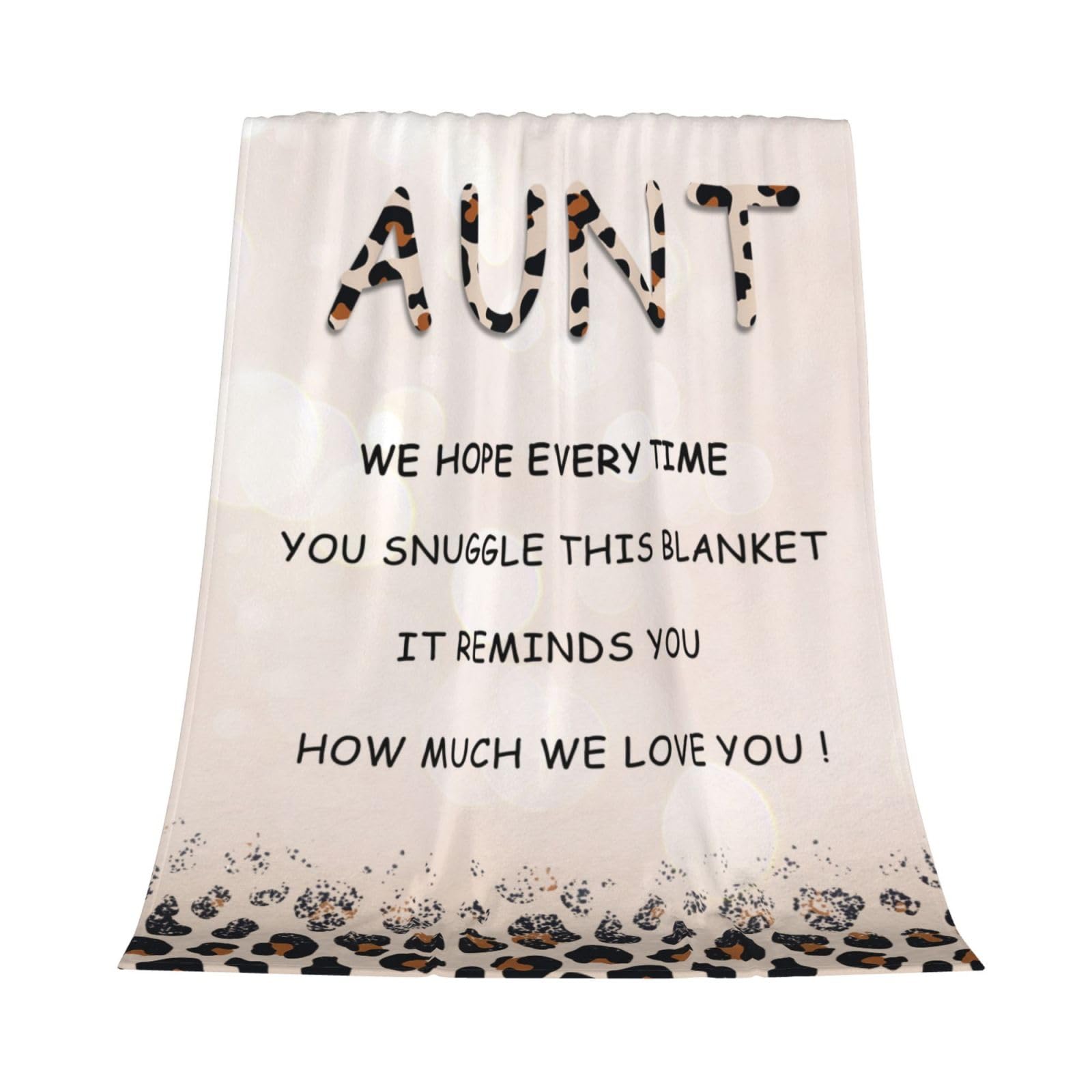 GEIFIN Best Aunt Ever Throw Blanket Perfect Mothers Day Gift from Niece or Nephew 50x60 Inches Ideal for Aunts - View 4 of 8