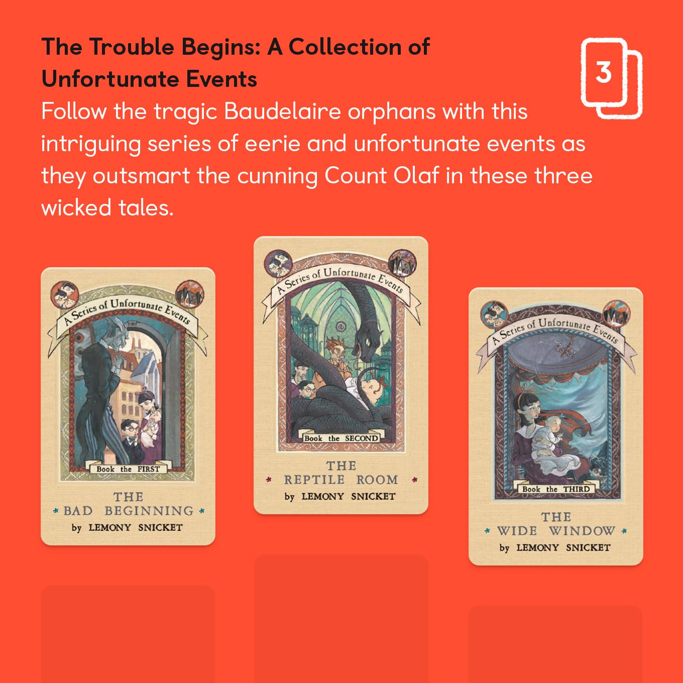 YOTO Yoto The Trouble Begins Collection of Unfortunate Events Kids Audio Cards for Player Screen Free Listening Fun Stories Ages 6+ - View 2 of 8