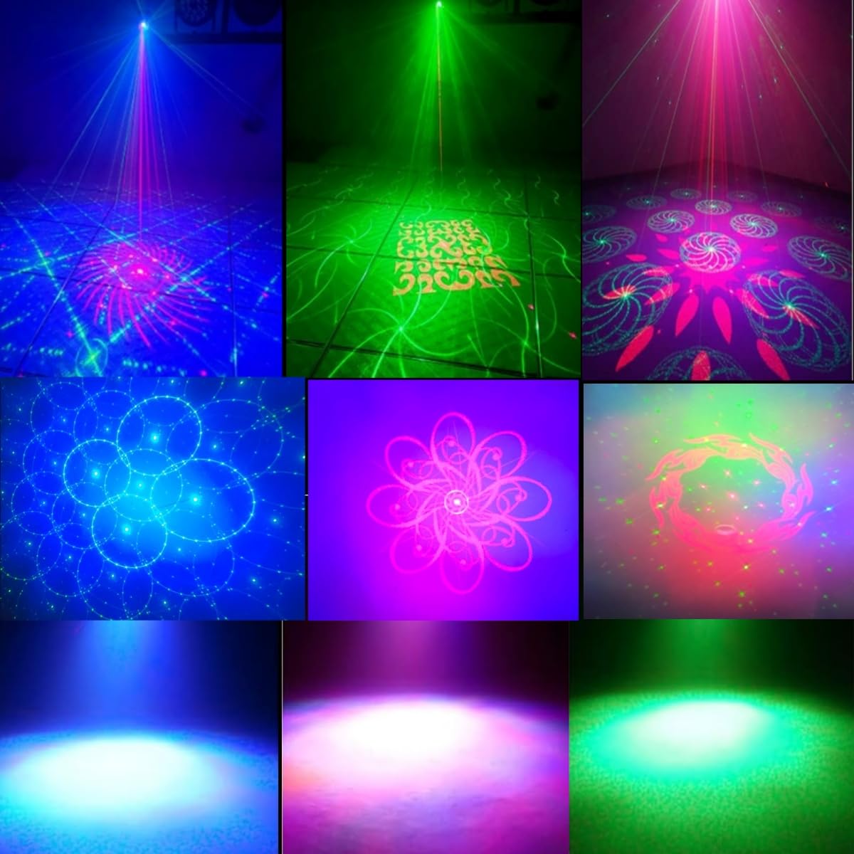 ZEDELADE Party Lights DJ Disco Lights Sound Activated Strobe Projector for Indoor Outdoor Events Christmas Halloween Karaoke Birthday Decor - View 3 of 7
