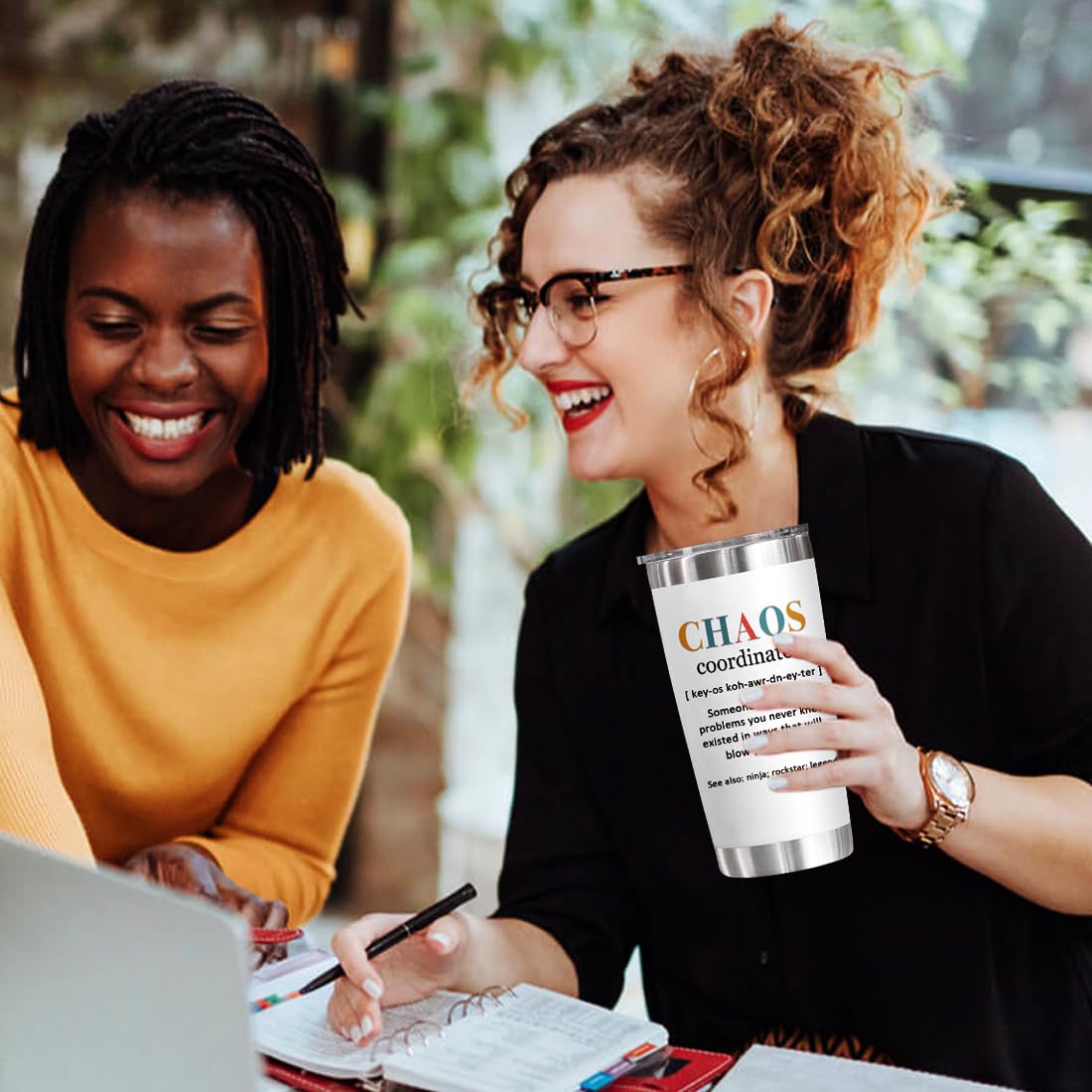 YXOTJHS YXOTJHS Chaos Coordinator Tumbler 20 Oz Stainless Steel Gift for Women Boss Coworker Manager Teacher Assistant Birthday Thank You - View 2 of 7