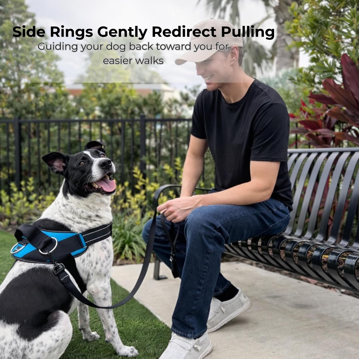 SHAWNCO ShawnCo Essential Dog Harness No Pull Vest with 3 Leash Clips Adjustable Reflective Padded for Easy Walking and Training for All Dog Sizes - View 3 of 9