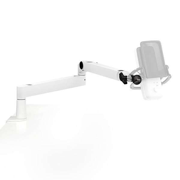 Elgato Elgato Wave Mic Arm LP White: Premium Low Profile Microphone Arm for Podcasting, Streaming & Gaming