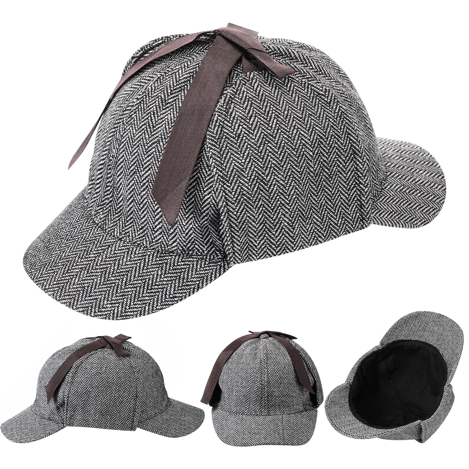 Jeyiour Jeyiour 8 pcs Detective Costume Accessories for Adults Men Women Hat Kit Outfit Party Decor Multicolor - View 6 of 6