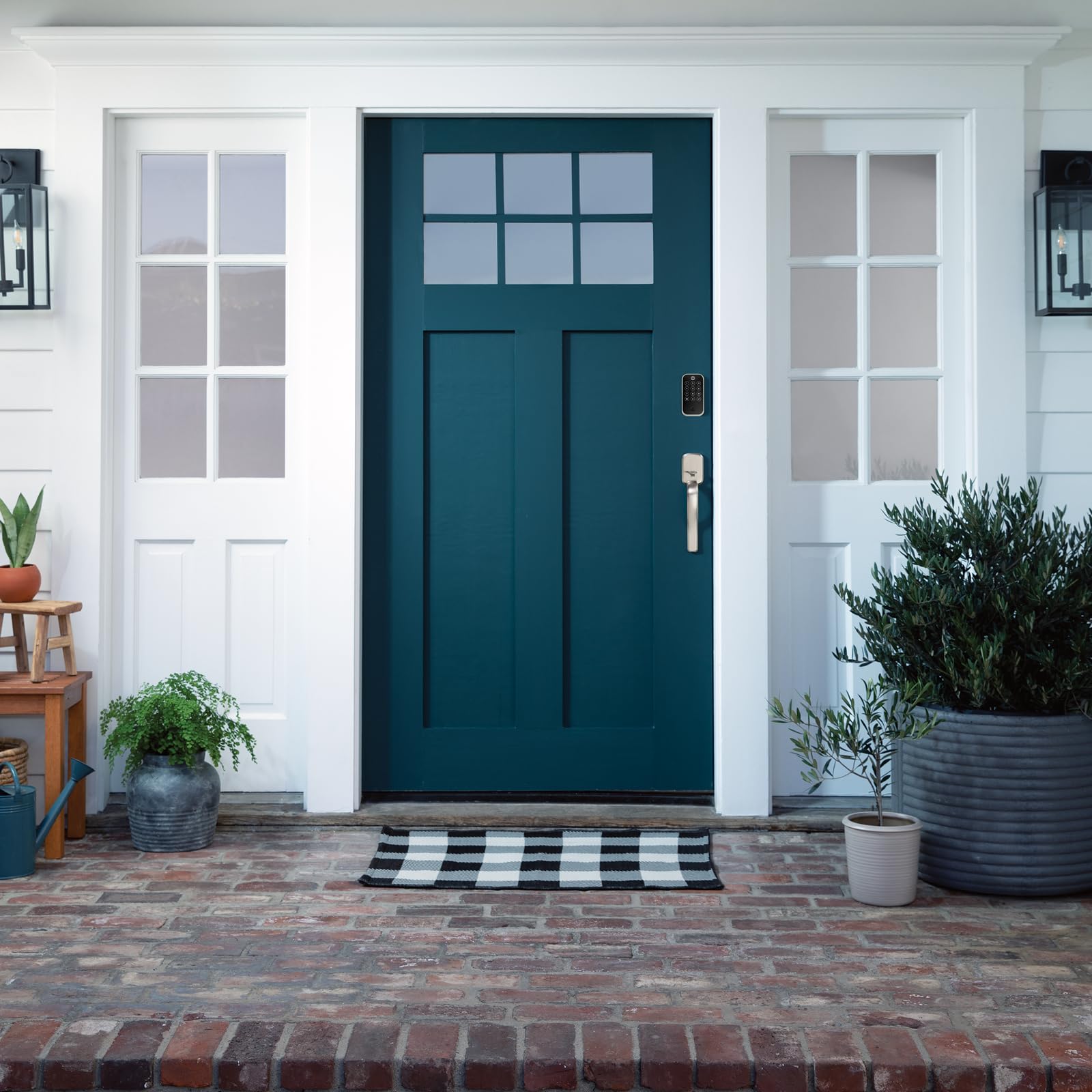 Yale Security Yale Security 2 Touch Deadbolt Lock Satin Nickel Biometric Fingerprint Entry Door Lock with Digital Keypad YRD420-F-BLE-619 - View 5 of 6