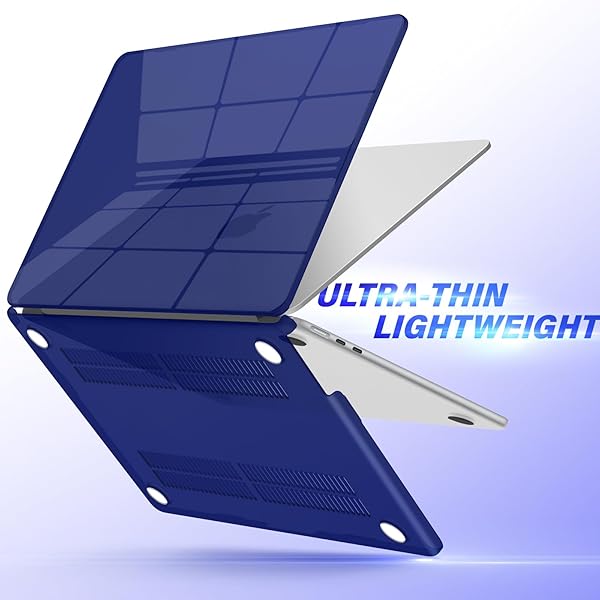 IBENZER IBENZER Hardshell Case Keyboard Cover Screen Film for 2022 2023 2024 2025 MacBook Air 13 inch Crystal Navy Blue KK-CYNV+2 - View 10 of 11