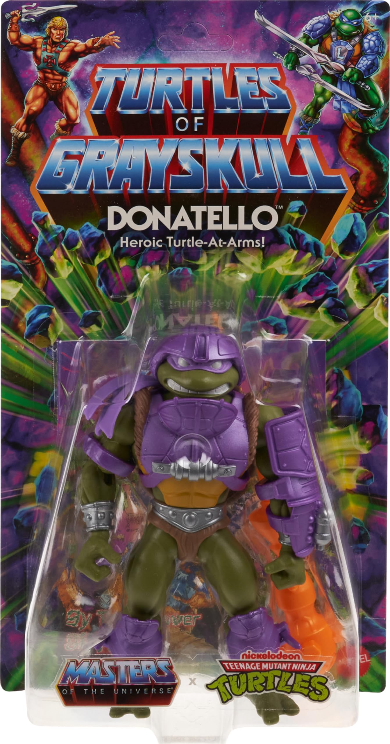 Masters of the Universe Mattel Masters of the Universe Origins Donatello Action Figure with Accessories TMNT and MOTU Crossover Collectible Toy 16 Joints - View 2 of 6
