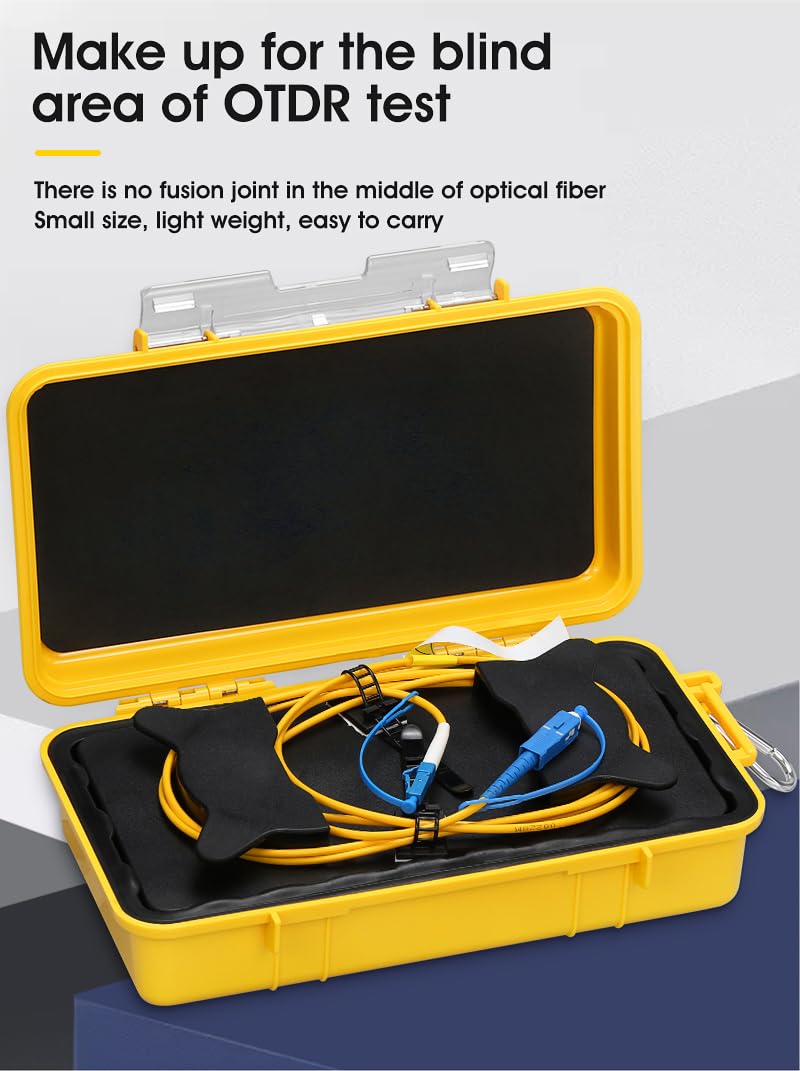 Duogalia Duogalia OTDR Launch Cable Box SC UPC LC UPC SM 9/125 500M Fiber Optic Tester Extension Cord Dead Zone Eliminator - View 2 of 7