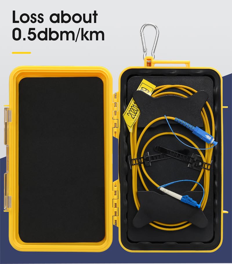 Duogalia Duogalia OTDR Launch Cable Box SC UPC LC UPC SM 9/125 500M Fiber Optic Tester Extension Cord Dead Zone Eliminator - View 3 of 7