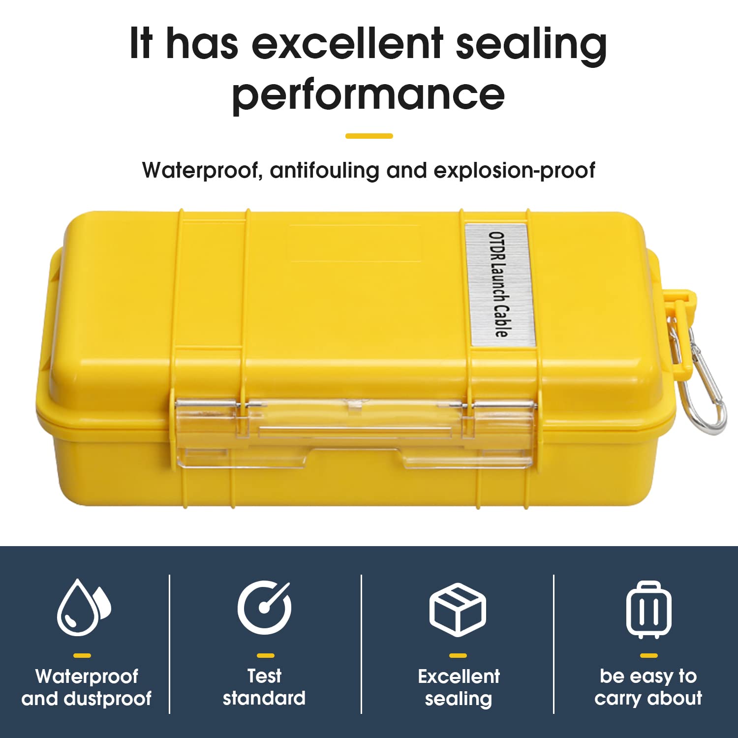 Duogalia Duogalia OTDR Launch Cable Box SC UPC LC UPC SM 9/125 500M Fiber Optic Tester Extension Cord Dead Zone Eliminator - View 5 of 7