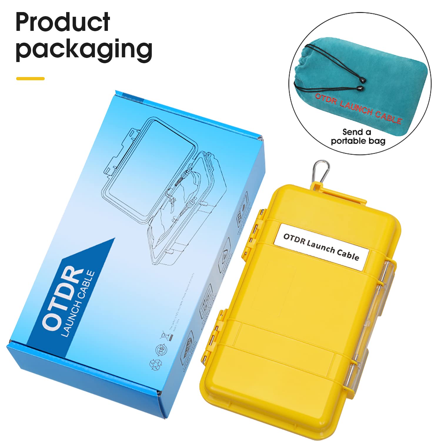 Duogalia Duogalia OTDR Launch Cable Box SC UPC LC UPC SM 9/125 500M Fiber Optic Tester Extension Cord Dead Zone Eliminator - View 7 of 7