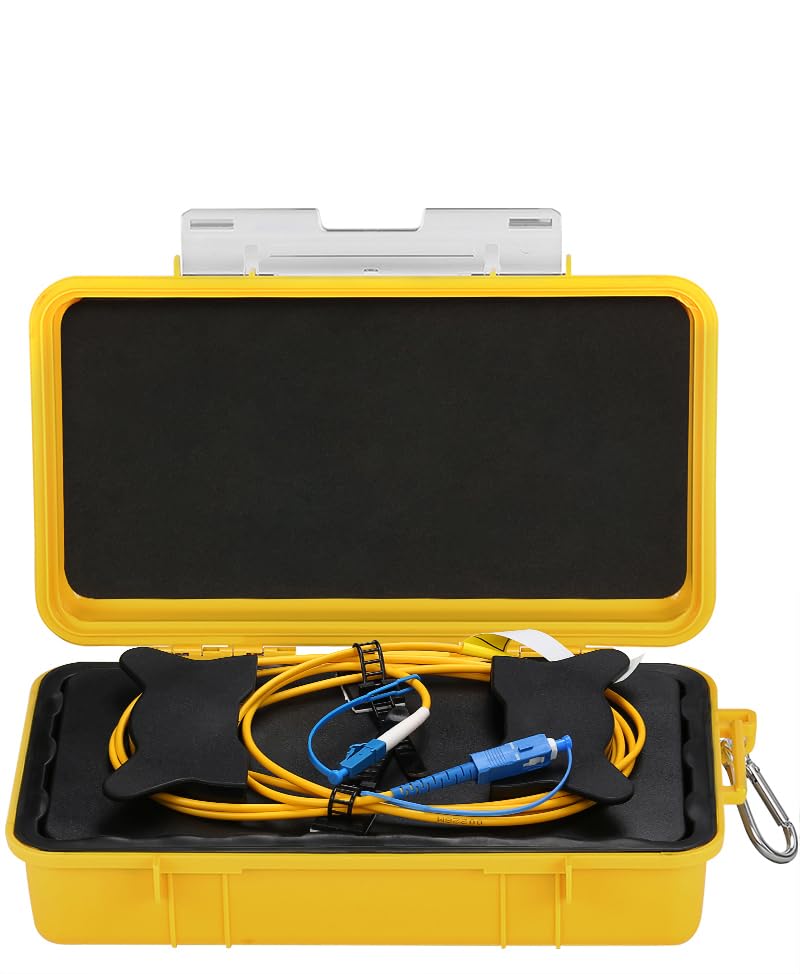 Duogalia OTDR Launch Cable Box SC UPC LC UPC SM 9/125 1KM Fiber Optic Tester Extension Cord Dead Zone Eliminator