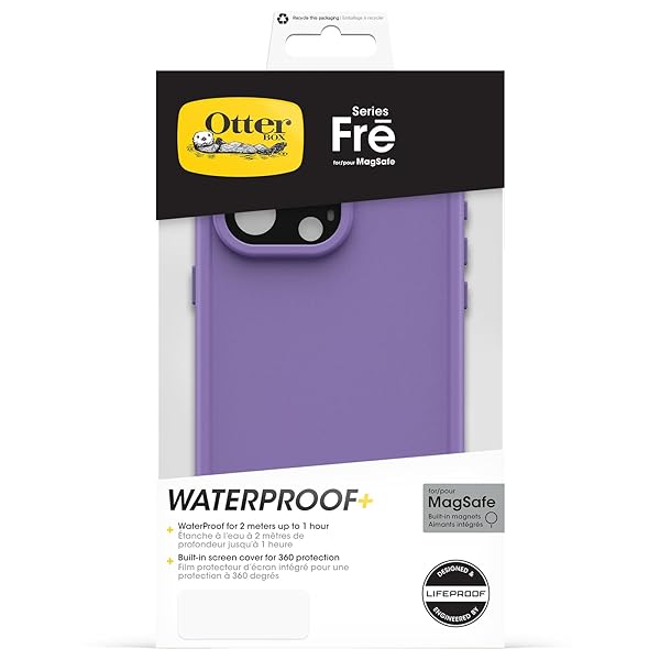OtterBox Otterbox Fre MagSafe Case for iPhone 15 Pro Max Plum US Military MIL Standard Protection - View 7 of 7