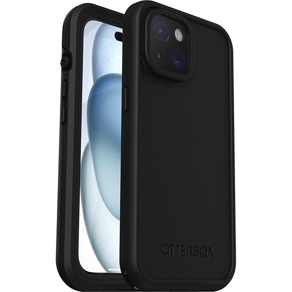 OtterBox Otterbox iPhone 15 LifeProof FRE Waterproof Dustproof Shockproof Case with MagSafe Black for Ultimate Protection - View 3 of 7