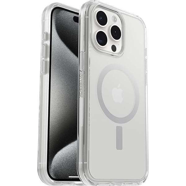 OtterBox iPhone 15 Pro Max Clear Case - MagSafe Compatible, Ultra-Sleek Design, Camera & Screen Protection
