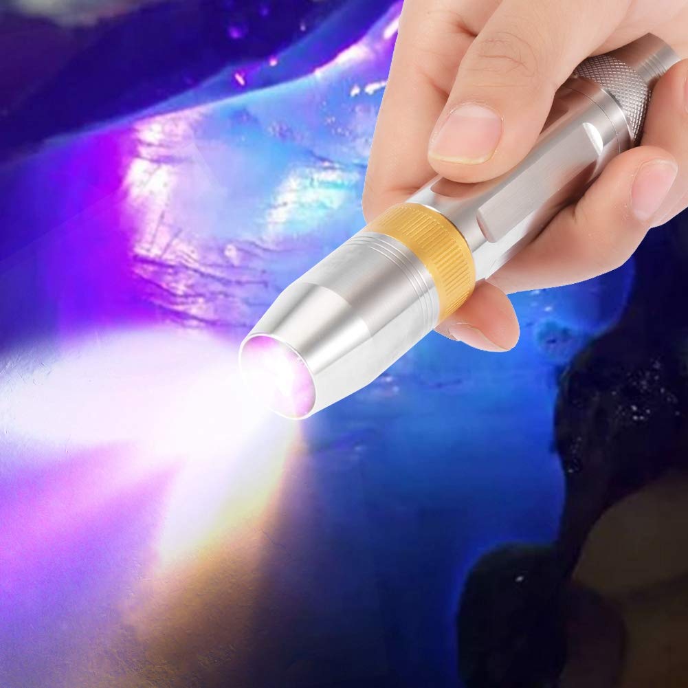 Natudeco Natudeco 3 in 1 Flashlight Jewelry Identification Lights Portable Handheld Torch for Jade and Money Testing Yellow White Lamp - View 2 of 9