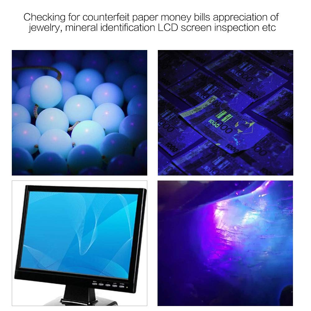 Natudeco Natudeco 3 in 1 Flashlight Jewelry Identification Lights Portable Handheld Torch for Jade and Money Testing Yellow White Lamp - View 3 of 9