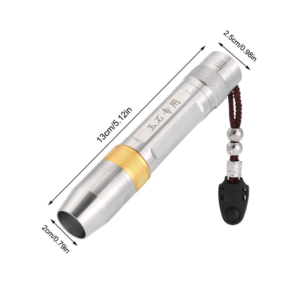 Natudeco Natudeco 3 in 1 Flashlight Jewelry Identification Lights Portable Handheld Torch for Jade and Money Testing Yellow White Lamp - View 7 of 9