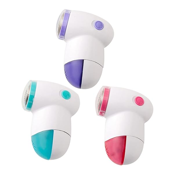 Healeved 3Pcs Electric Lint Remover Hair Trimmers Assorted Colors Multi Functional Shavers for Clothes and Sweater Fuzz Depiller Shaver