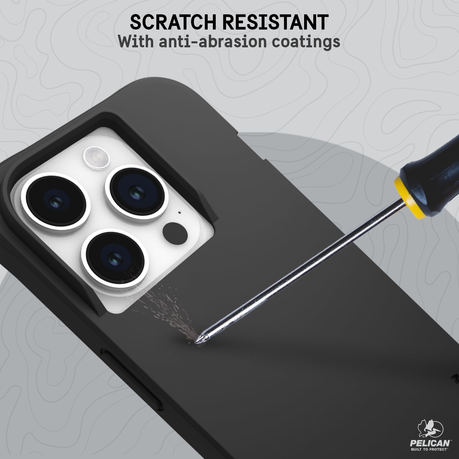 Pelican Ranger Series iPhone 15 Pro Case Wireless Charging Compatible Slim Rugged Cover with 12FT MIL-Grade Drop Protection Black - View 5 of 8