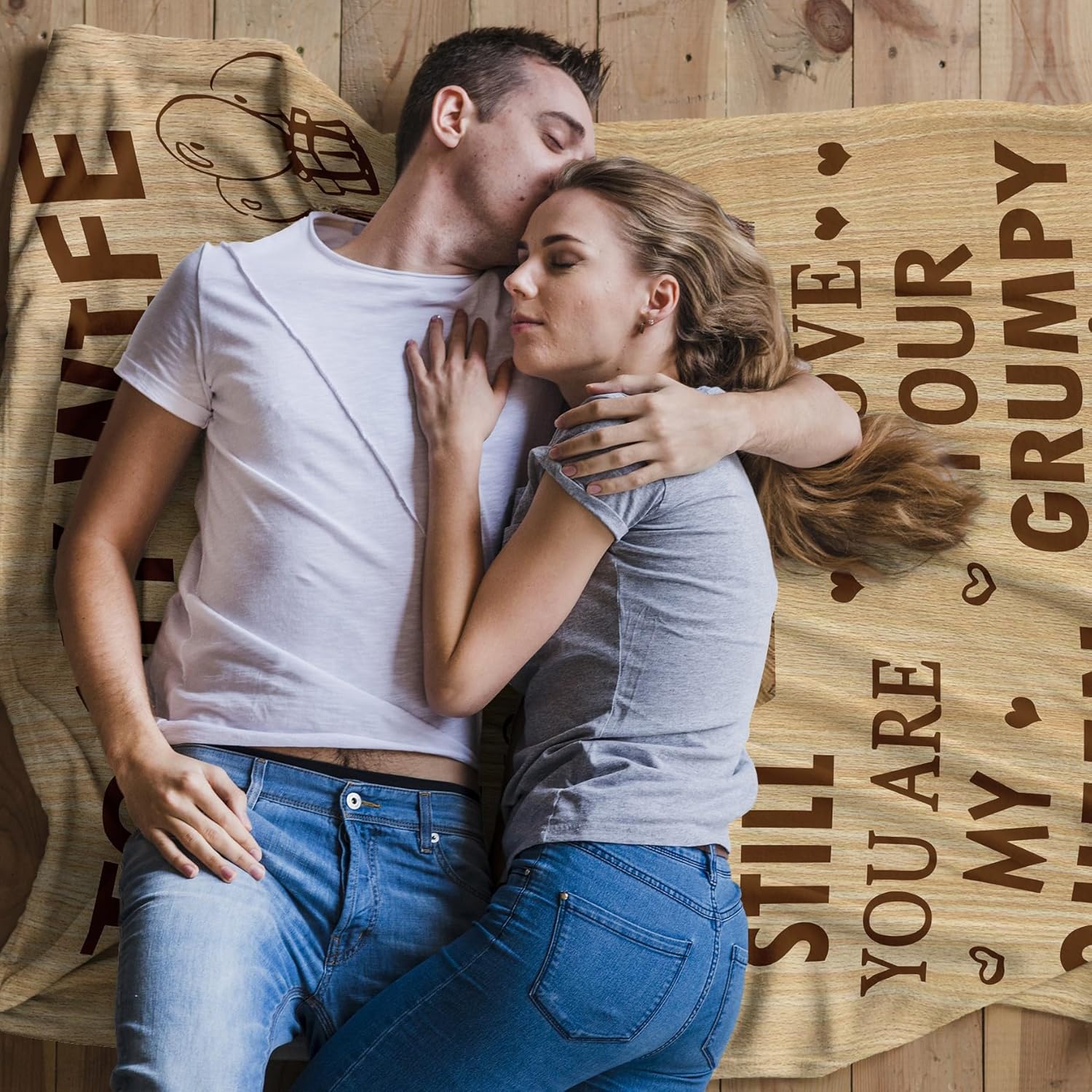 Antonia Bellamy Antonia Bellamy Gifts for Wife Romantic Blanket 60X50 Anniversary Wedding Gift for Her Birthday Mothers Day Present from Husband - View 3 of 7