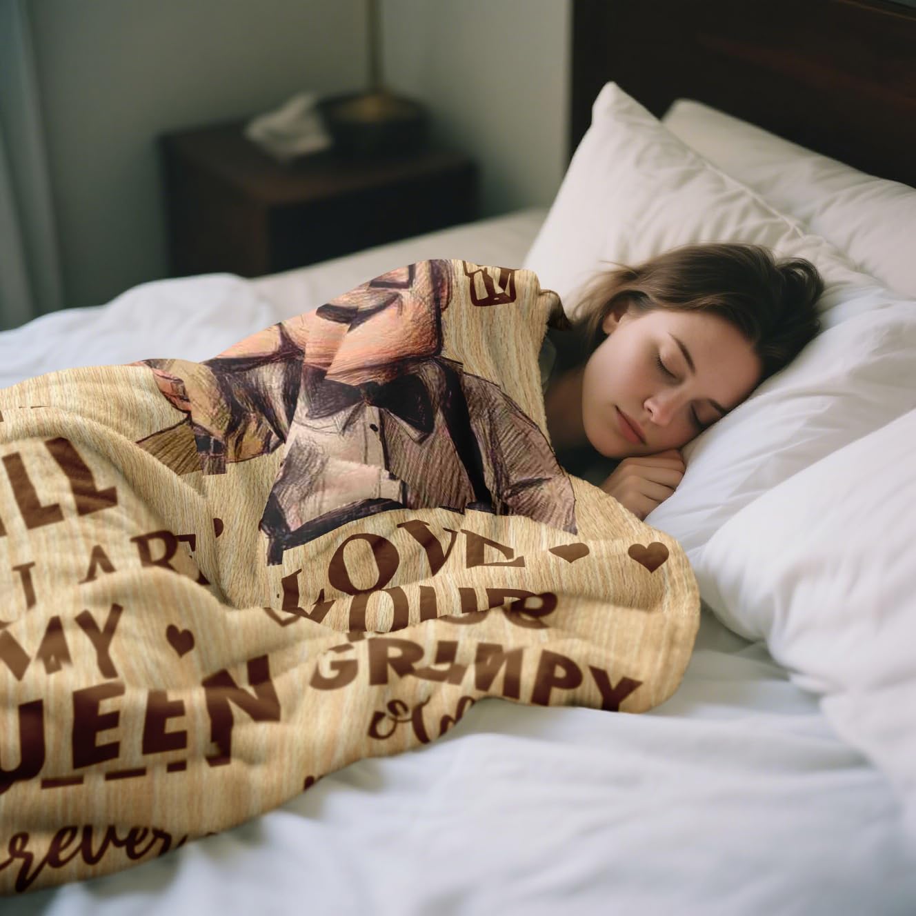 Antonia Bellamy Antonia Bellamy Gifts for Wife Romantic Blanket 60X50 Anniversary Wedding Gift for Her Birthday Mothers Day Present from Husband - View 5 of 7