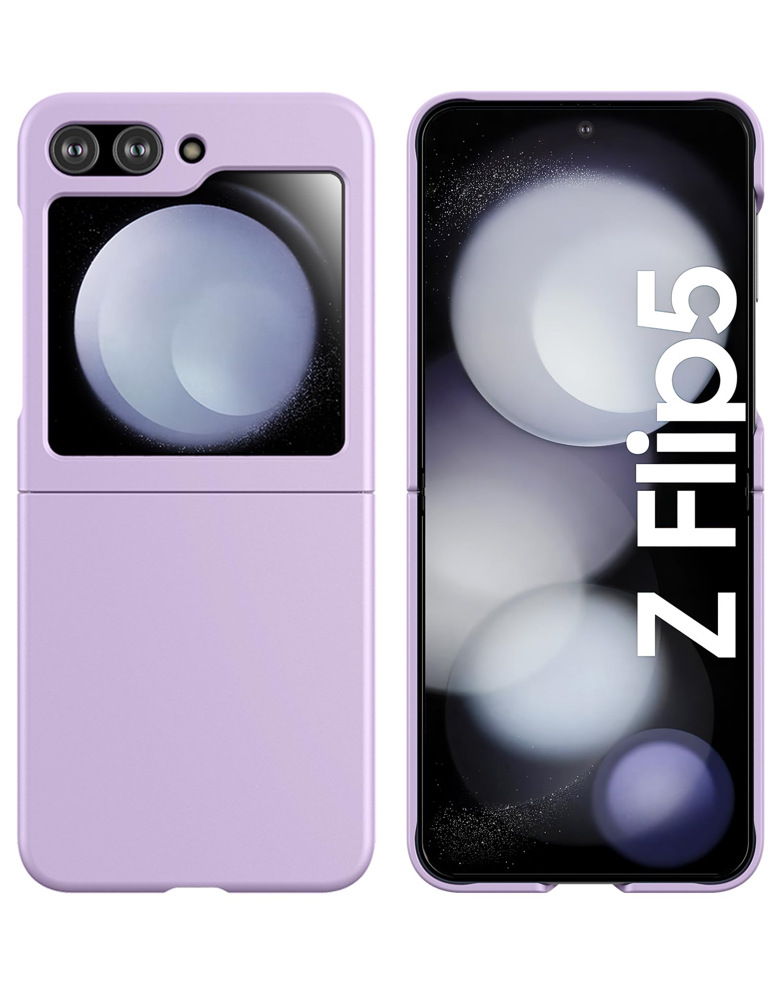Cresee Cresee Thin Hard Matte Phone Case for Samsung Galaxy Z Flip 5 2023 in Lilac - View 2 of 7