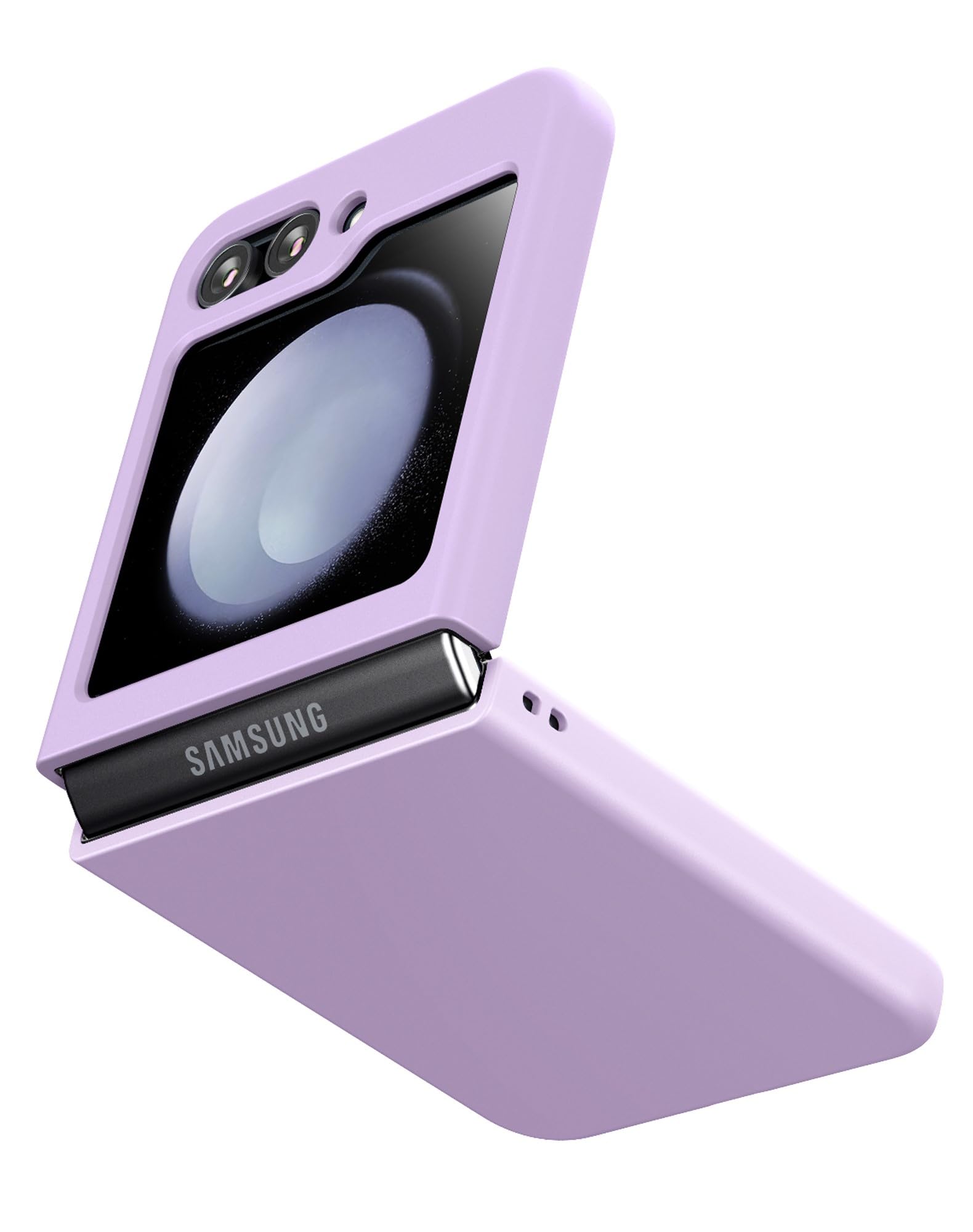 Cresee Thin Hard Matte Phone Case for Samsung Galaxy Z Flip 5 2023 in Lilac