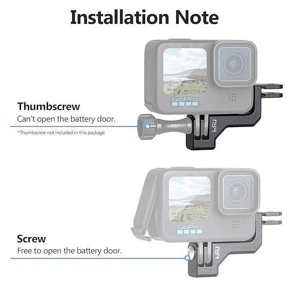 HSU HSU 90 Degree Aluminum Vertical Bracket Adapter Elbow Mount for GoPro Hero 13/12/ 11/10/ 9 Black - View 8 of 10