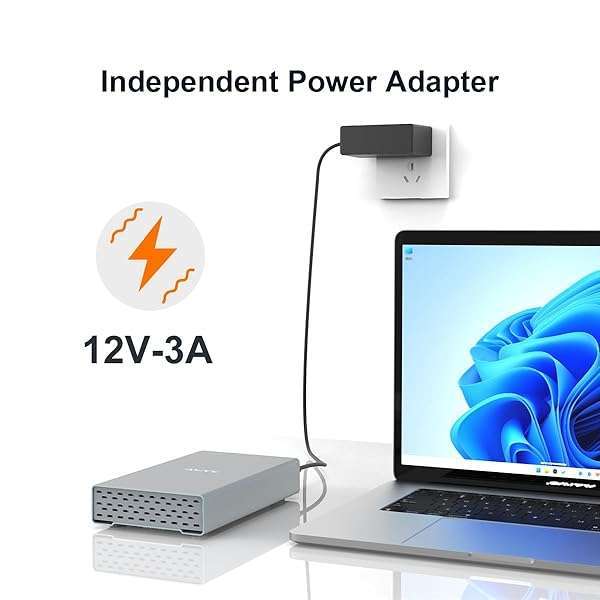 MAIWO MAIWO USB C Docking Station: Clone HDD to NVMe SSD, 10Gbps SATA SSD/HDD Enclosure - View 8 of 8