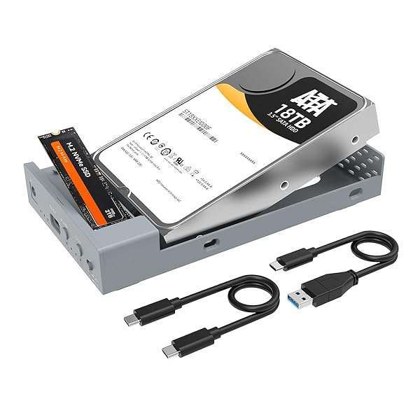 MAIWO MAIWO USB C Docking Station: Clone HDD to NVMe SSD, 10Gbps SATA SSD/HDD Enclosure