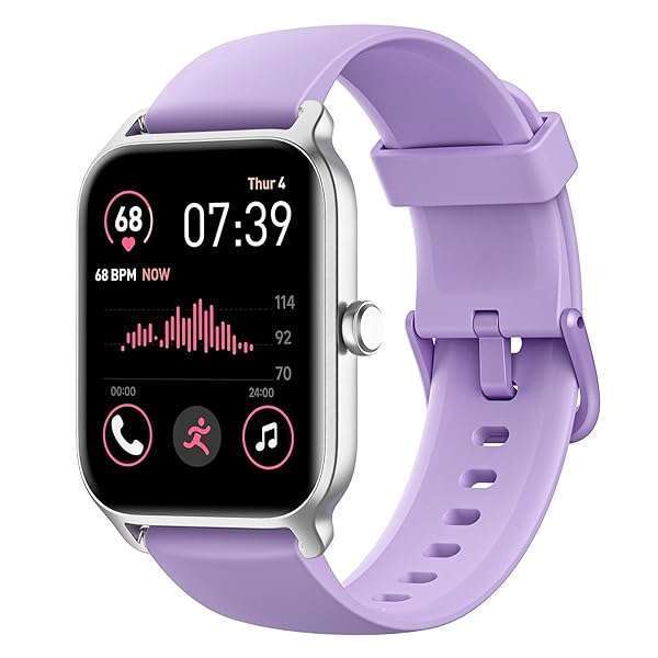 Fitpolo "Fitpolo Smart Watch: Alexa-Enabled 1.8" Fitness Tracker for Men & Women - Waterproof, 105+ Sports Modes, Heart Rate & Sleep Monitor"