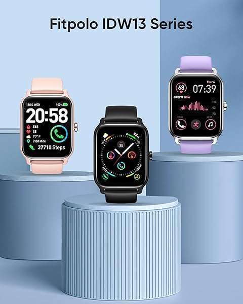 Fitpolo "Fitpolo Smart Watch: Bluetooth Call, Alexa, 1.8" Display, Heart Rate & Sleep Tracker for Android/iOS - 105+ Sports Modes" - View 9 of 10