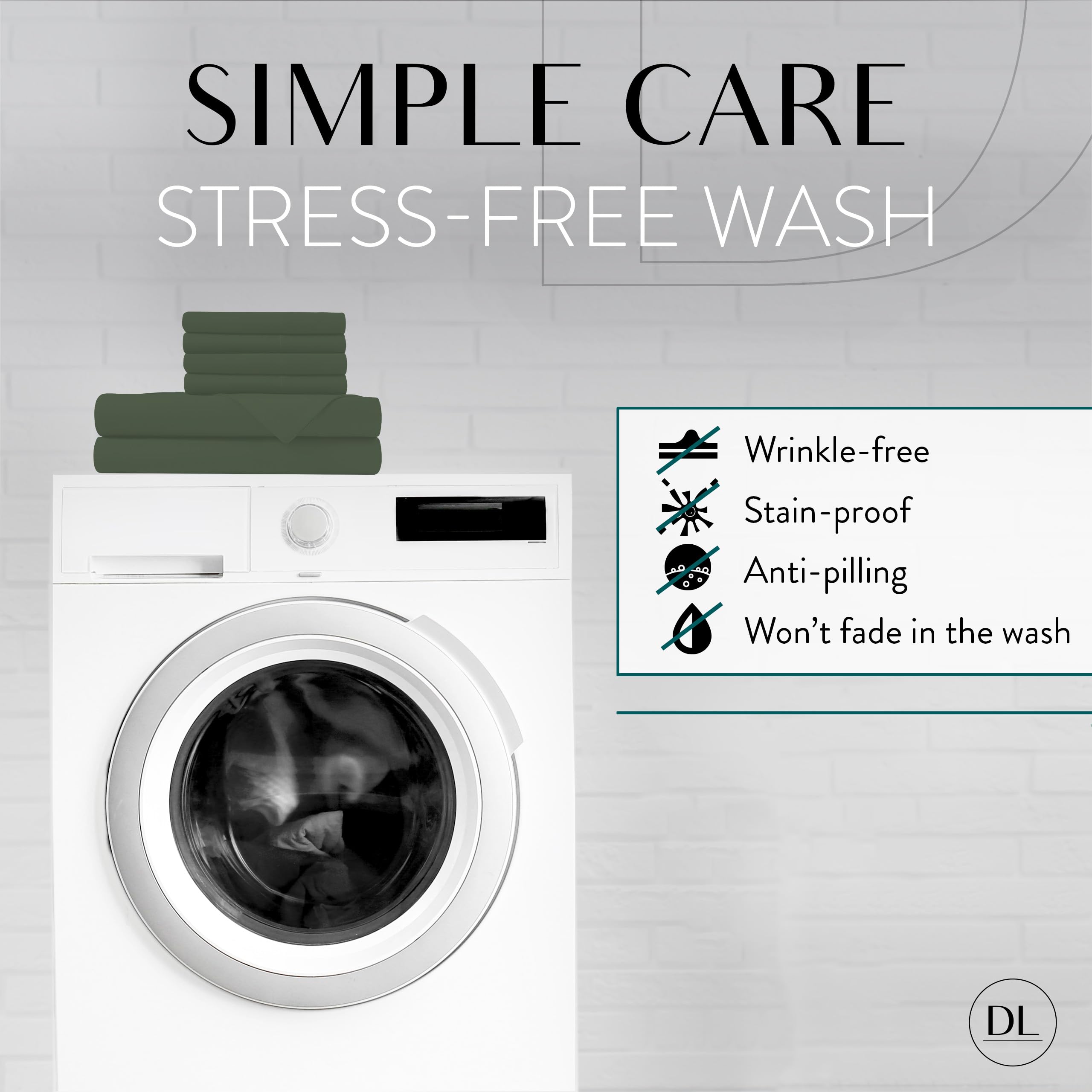 Danjor Linens Danjor Linens King Sheet Set 6 Piece Hotel Quality Microfiber Deep Pocket Cooling Wrinkle Free Machine Washable Sage Color - View 5 of 9