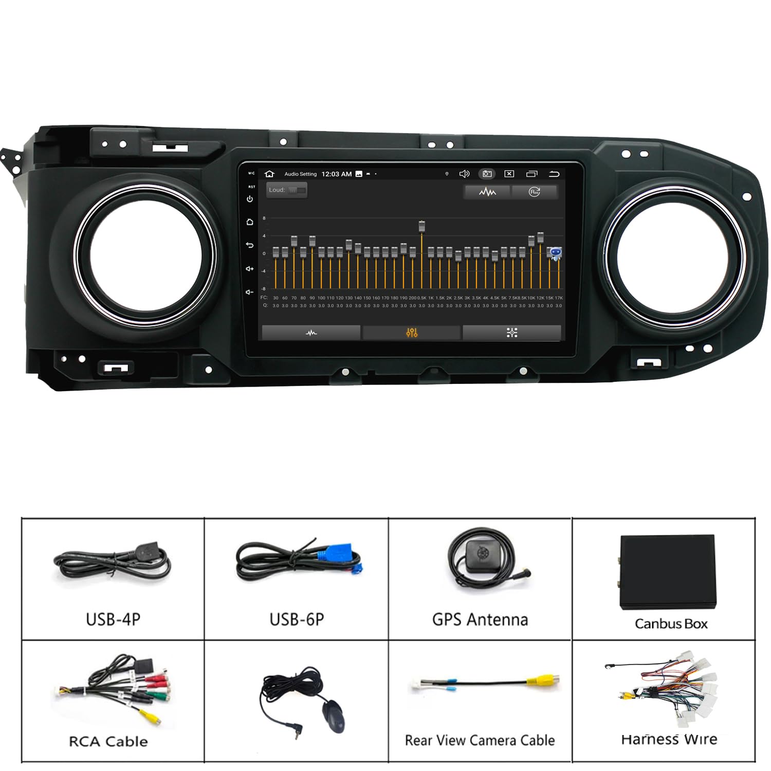 Dzxiaso Toyota Tacoma Radio Upgrade 2016 to 2023 Android Stereo Replacement with 1280x720 Touch Screen and Wireless Carplay Android Auto - View 6 of 7