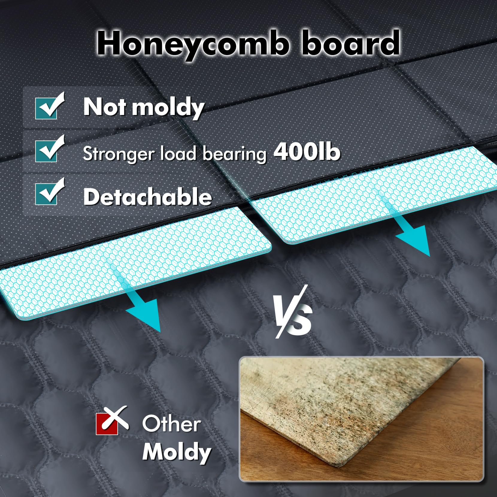 Chumajor Chumajor Back Seat Extender for Dogs Waterproof Heavy Duty Dog Car Seat Cover Detachable Nonslip Hammock Supports 400lb - View 3 of 9