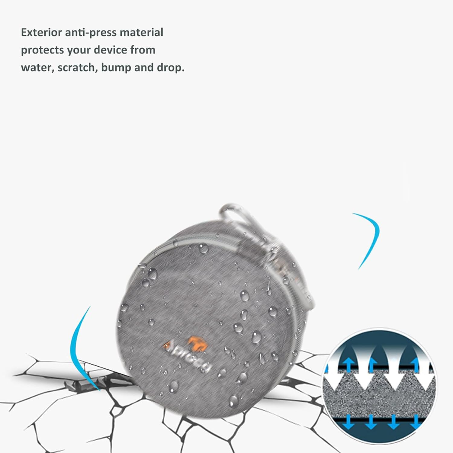 Aproca Aproca Hard Storage Travel Case for Buffbee Sound Machine and Alarm Clock 2-in-1 White Noise Machine - View 8 of 9