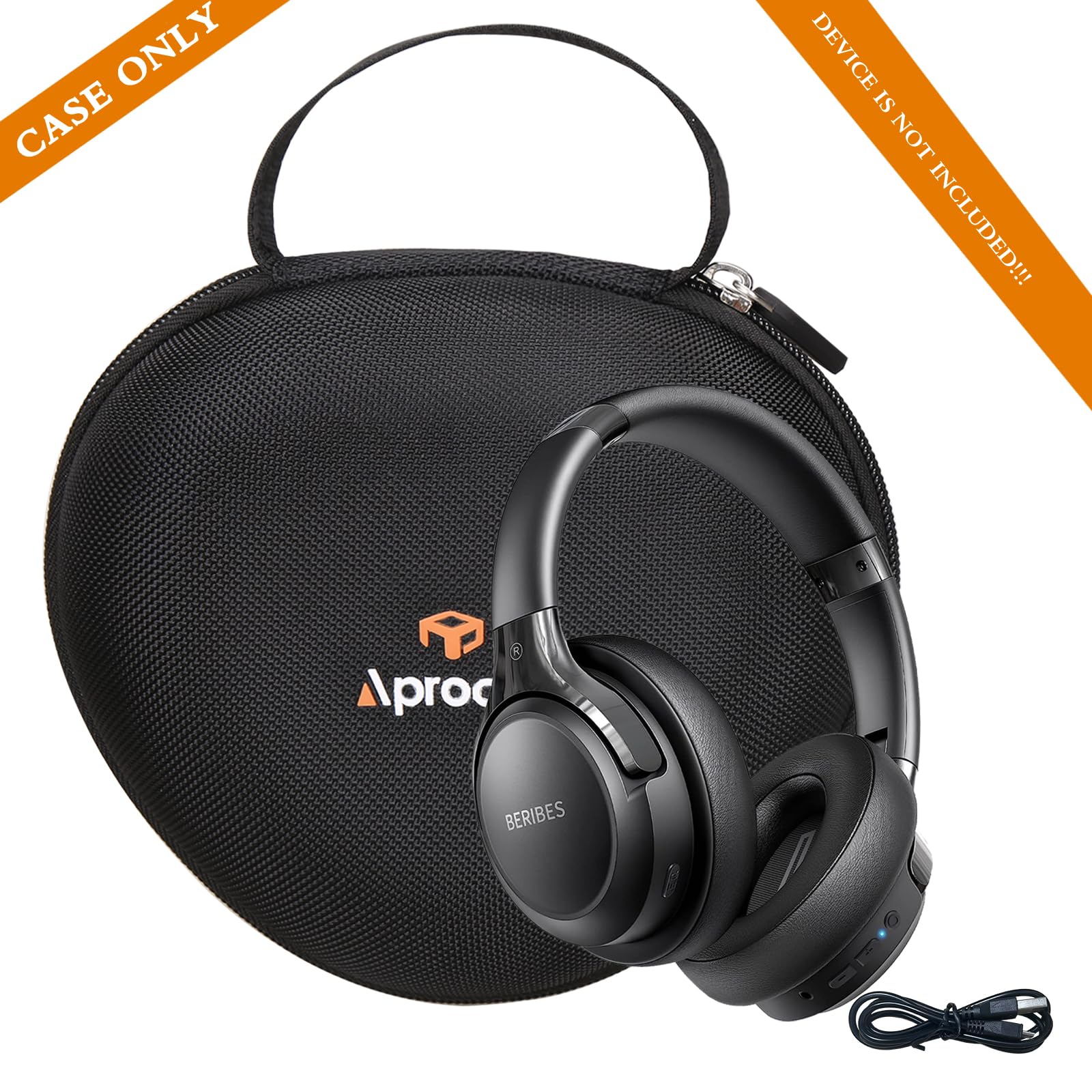 Aproca Aproca Hard Travel Storage Case for BERIBES Bluetooth Over Ear Headphones Durable and Portable Protection - View 5 of 9